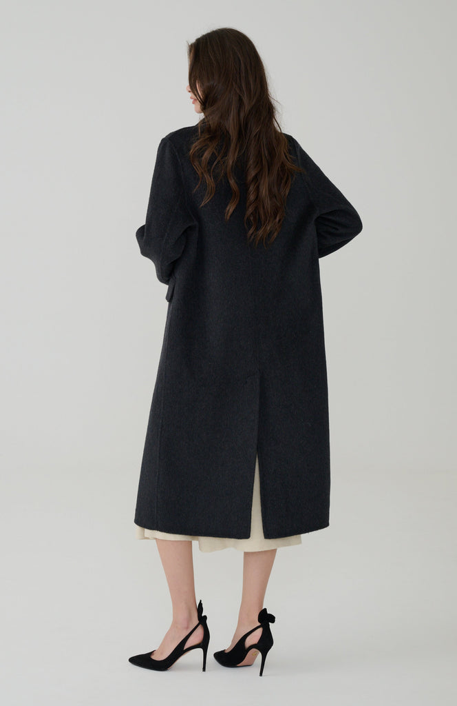Black Heritage Wool Coat