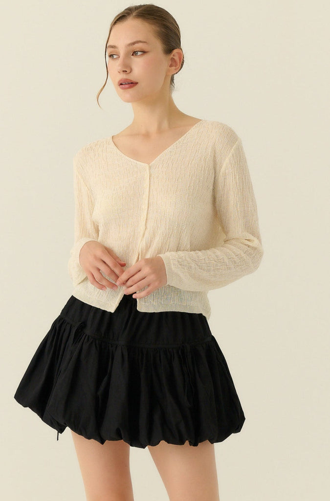Sunnyvale bubble skort in black