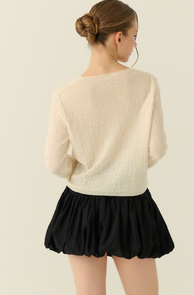 Sunnyvale bubble skort in black