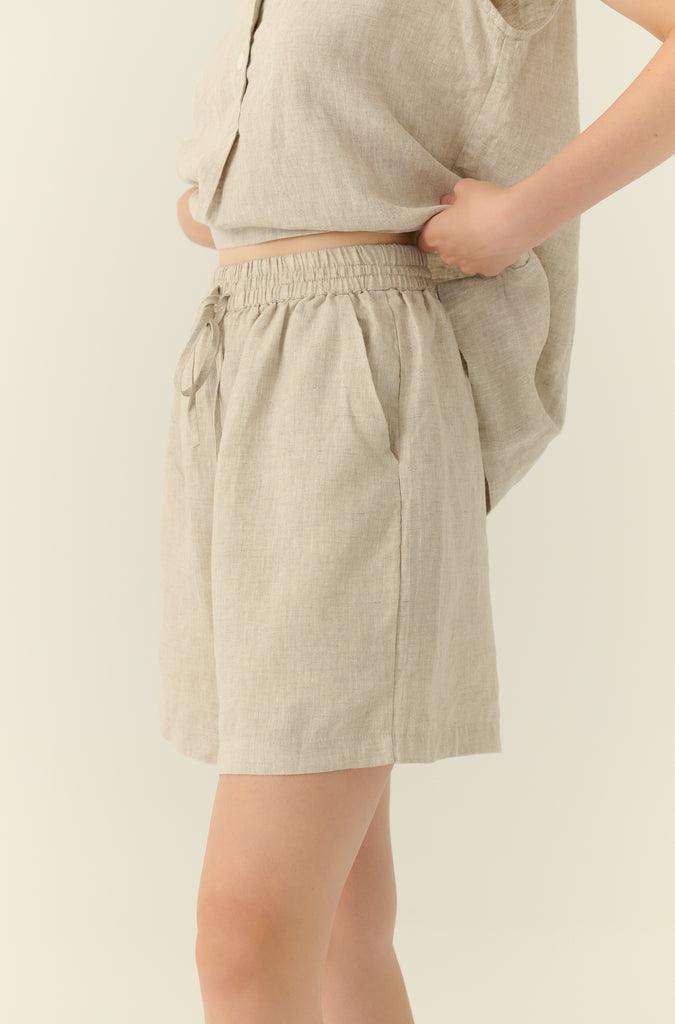The riviera linen sleeveless set