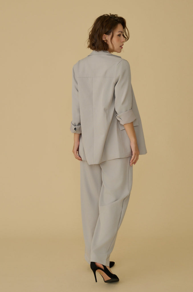 Élune classic wide leg pants in grey