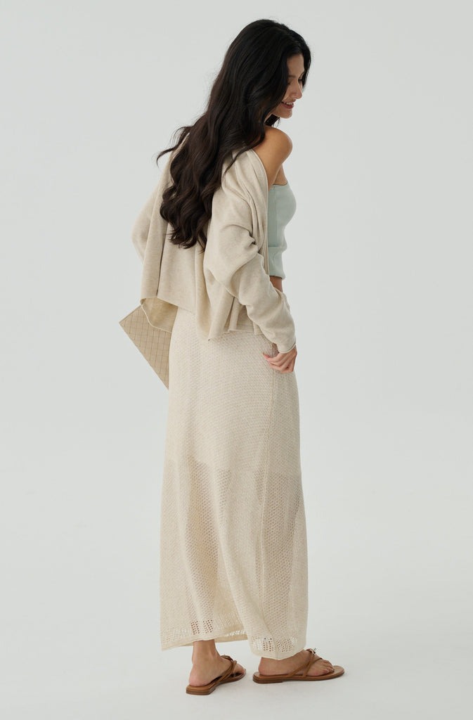 Vacation mode knit skirt