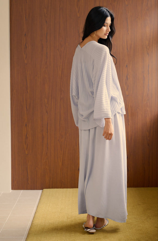 Cool breeze V neck cardigan in blue