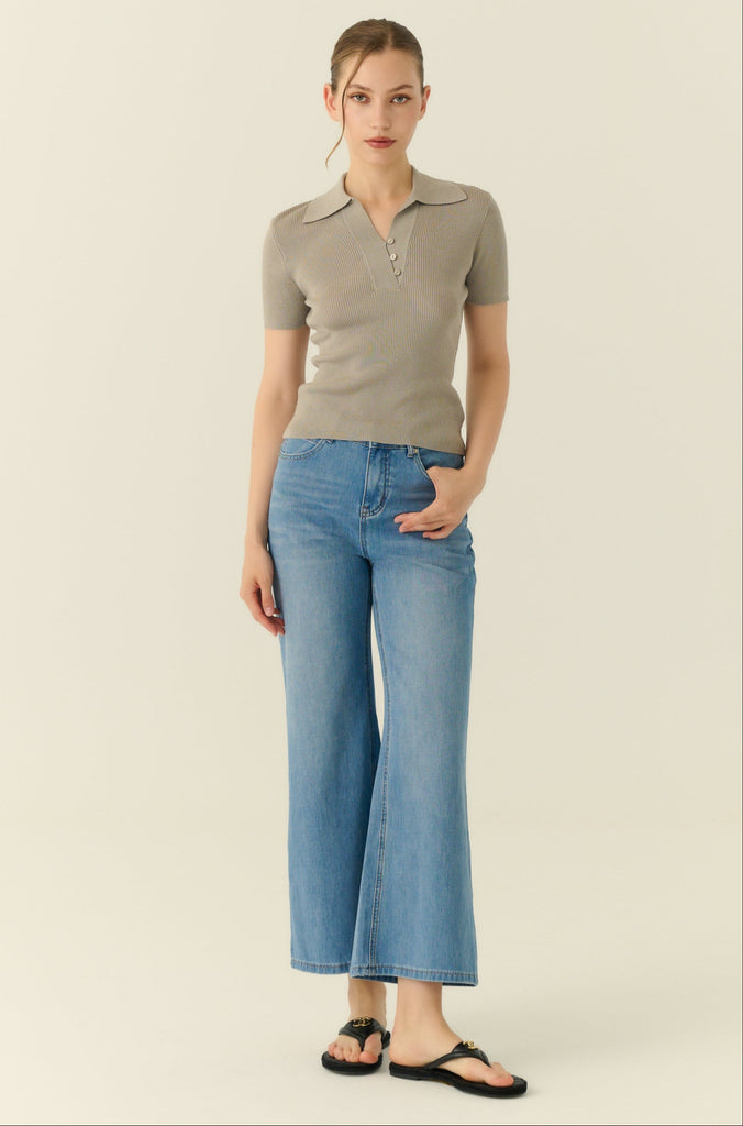 Breathable knit top