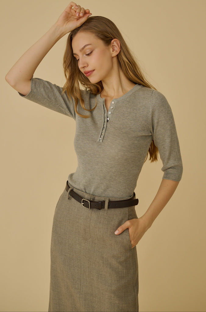 Tokyo drift soft knit top