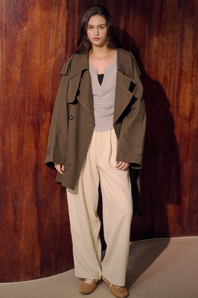 Woodland tale trench coat