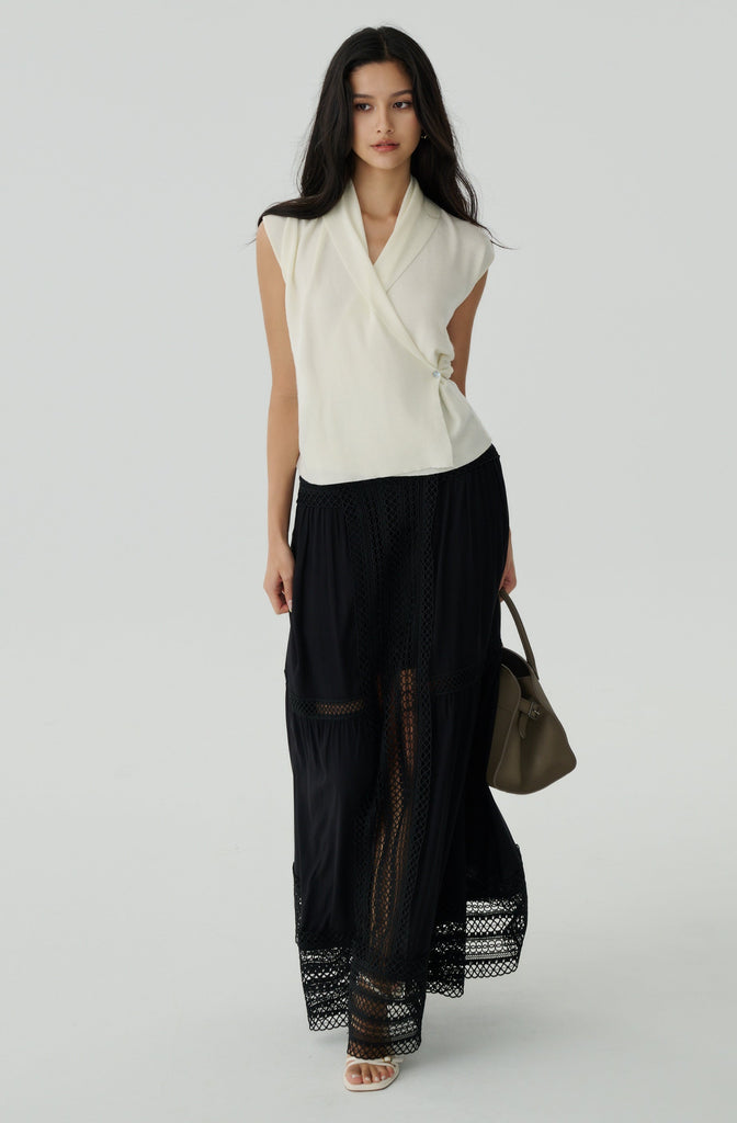 Keep in line cooling knit top in white