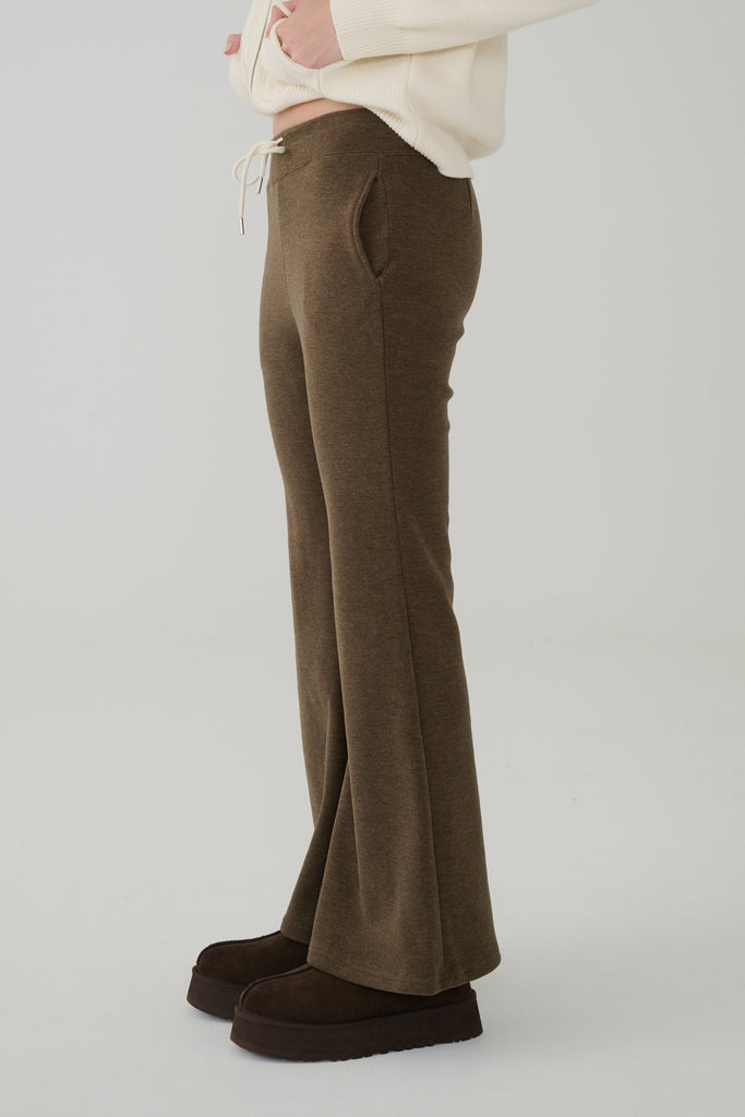 Wool blend flared pants in Black/Beige/Green/Grey/Navy