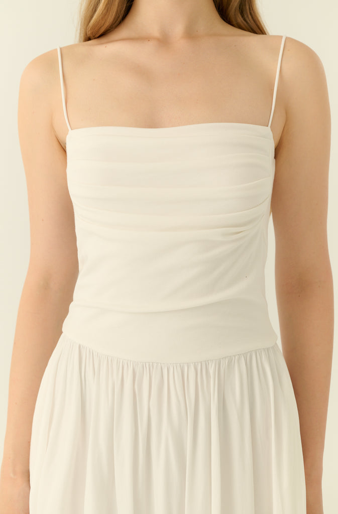 The essential midi dress in white
