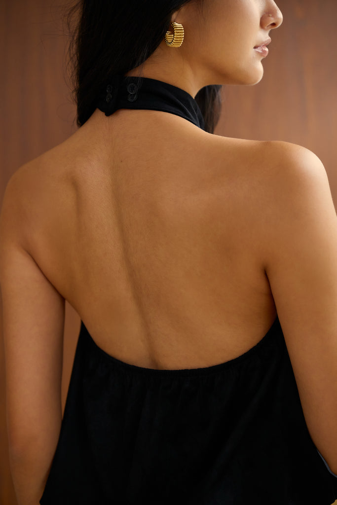 Cute But Savage Suede Halter Top