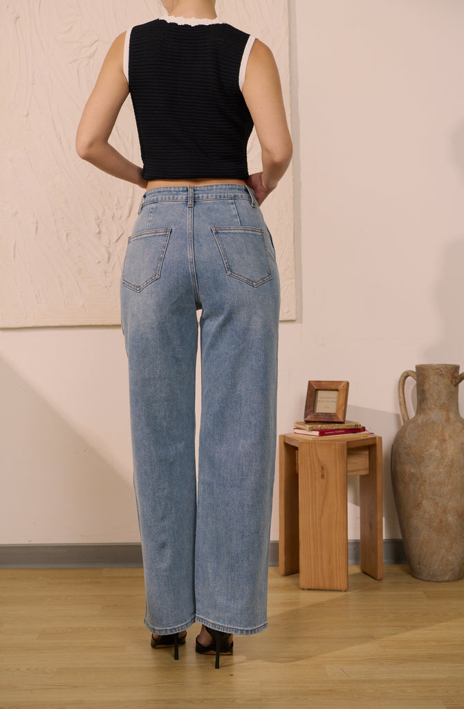 Parisian wide-leg jeans