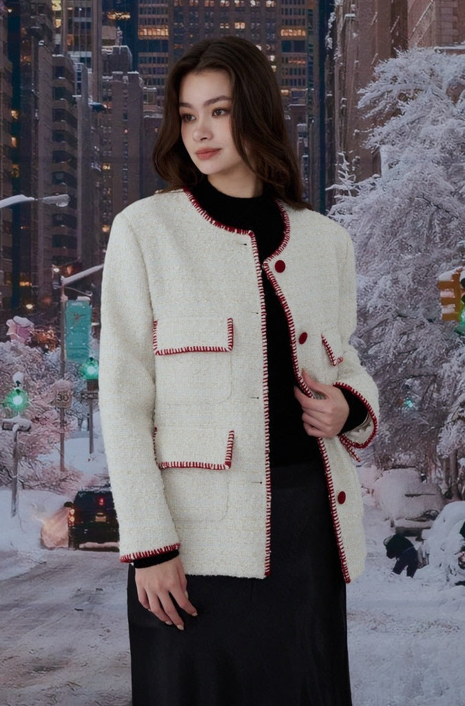 Caroline wool blend tweed jacket