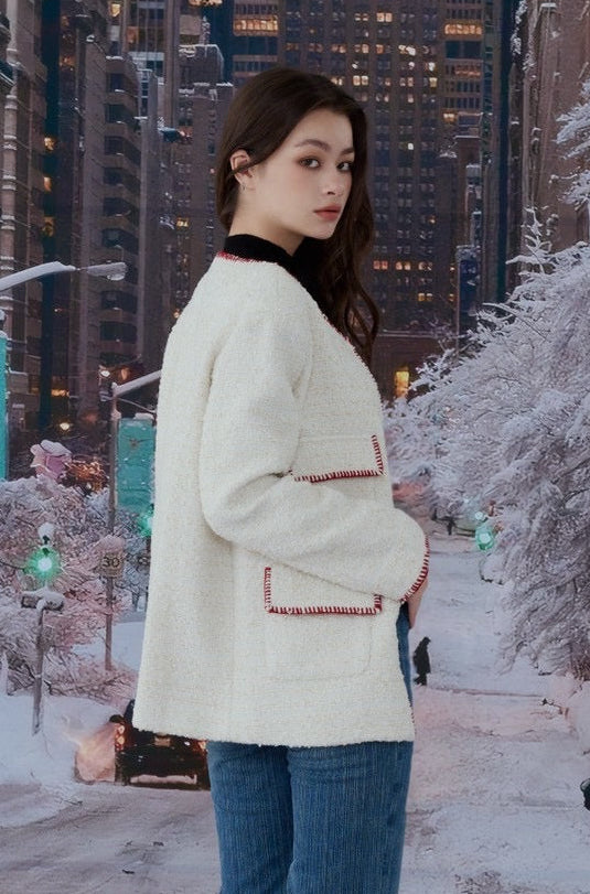 Caroline wool blend tweed jacket