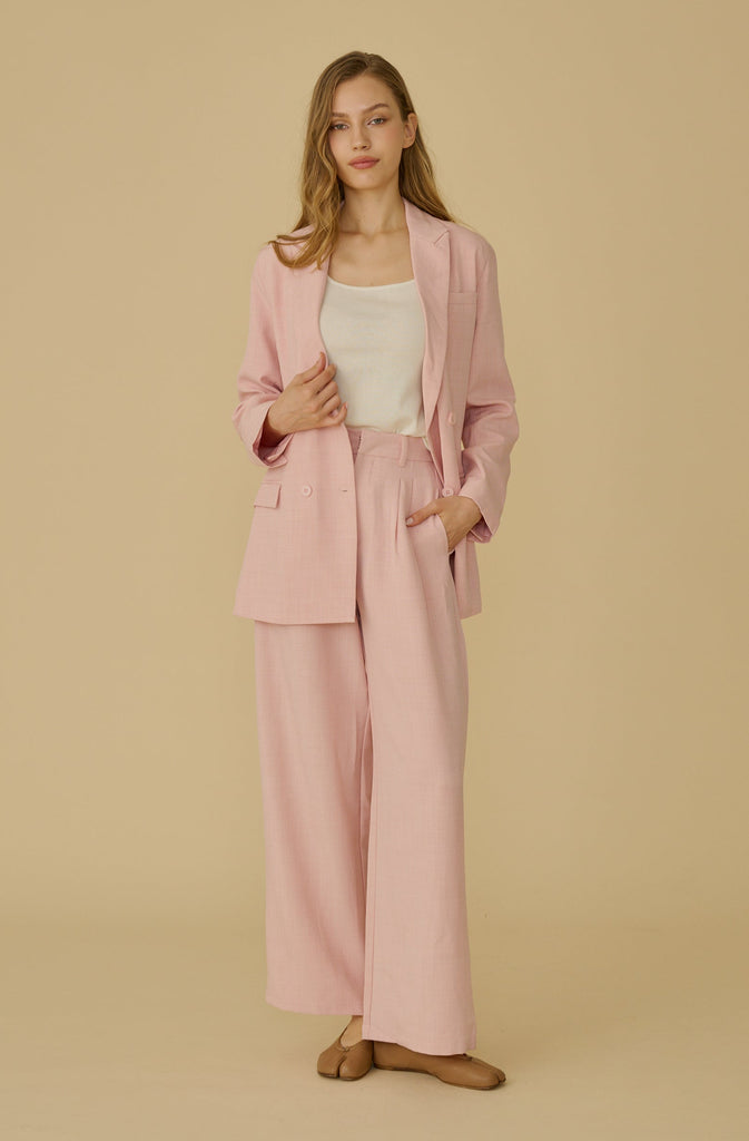 Élune classic wide leg pants in pink