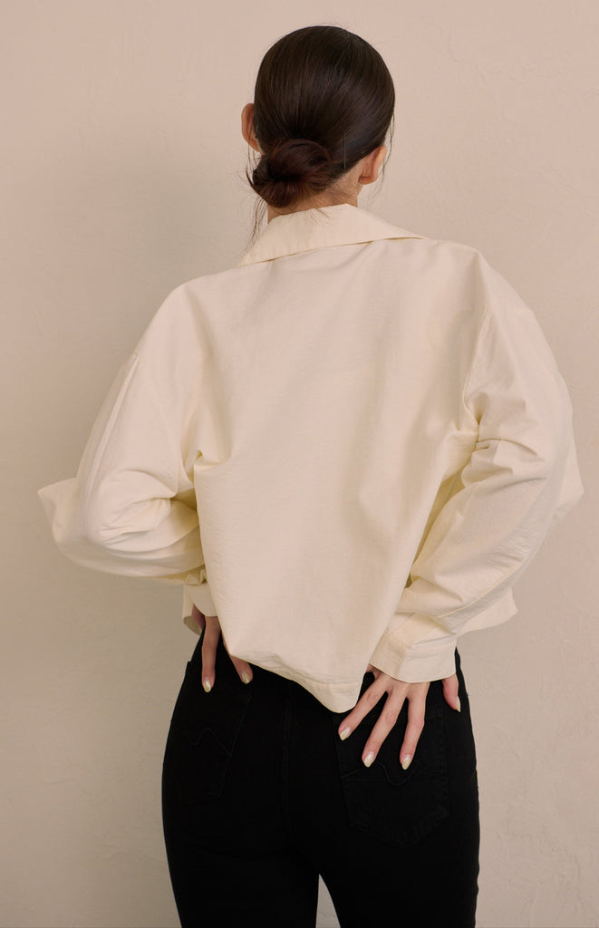 ZIP Minimal jacket in beige