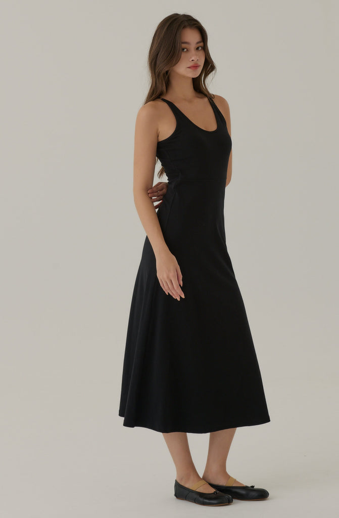 Attractive smile midi bra dress