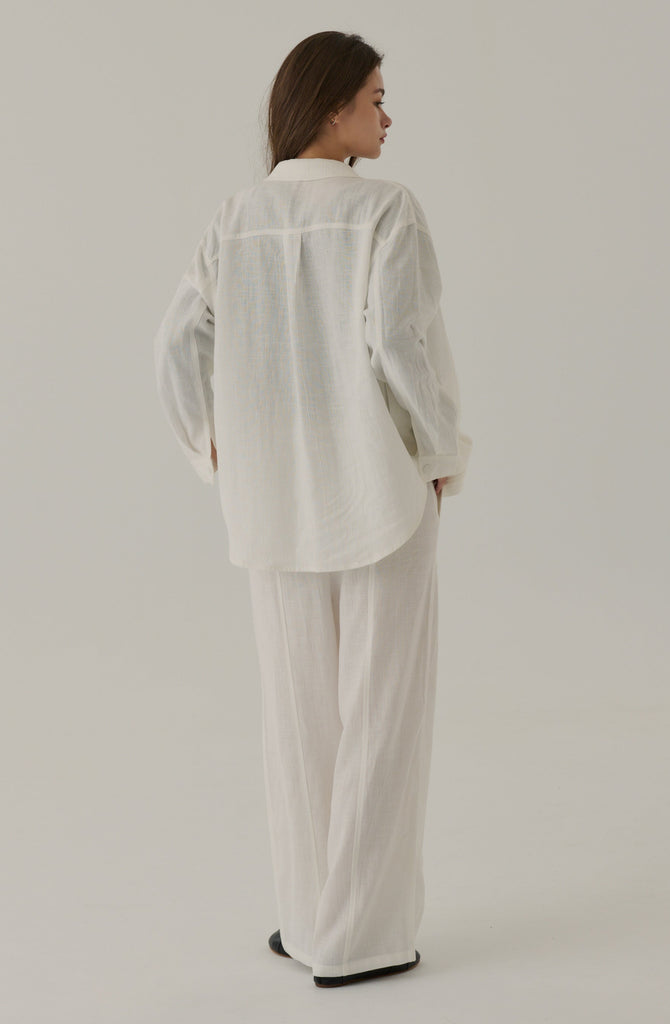 Fall for you shirt in white