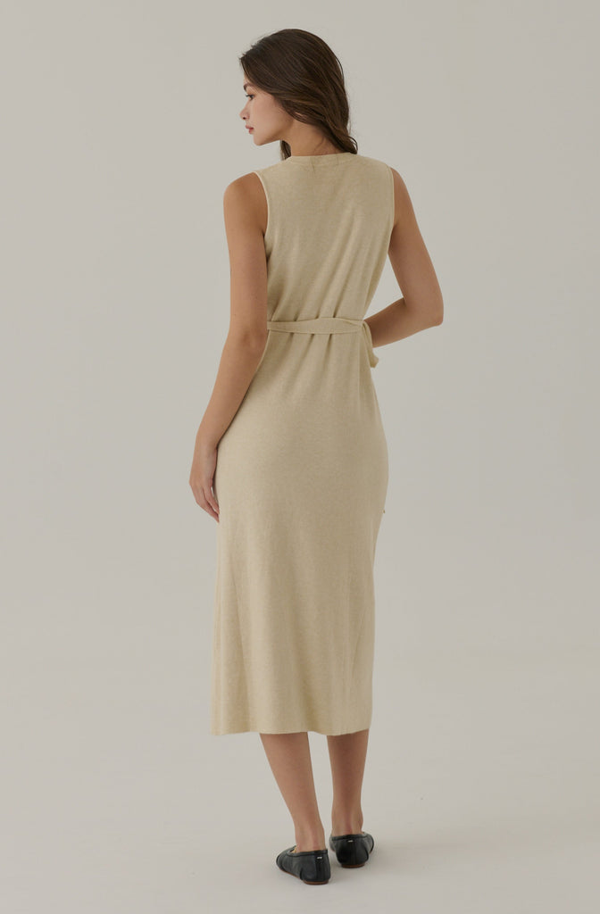 Crush on you knit dress in beige