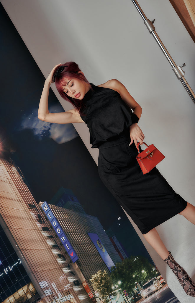 Cute But Savage Suede Halter Top