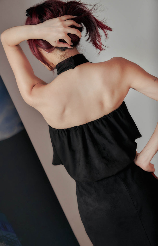 Cute But Savage Suede Halter Top