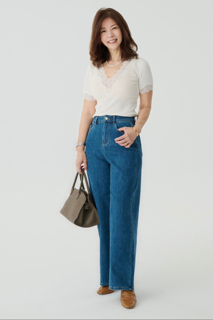 Ailin lyocell elastic jeans