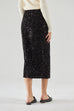 Disco ball sequin pencil skirt