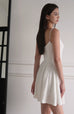 Audrey pearl beaded dress in white