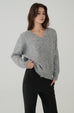 Snowy Knit wool blend Sweater in Grey