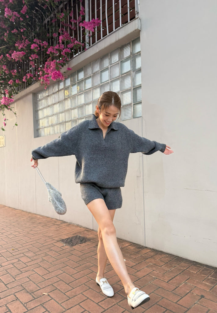 Cozy knit matching set