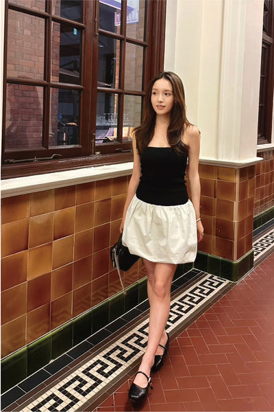 Bubbly smile off shoulder dress