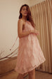 Tutu mini dress with belt in Pink
