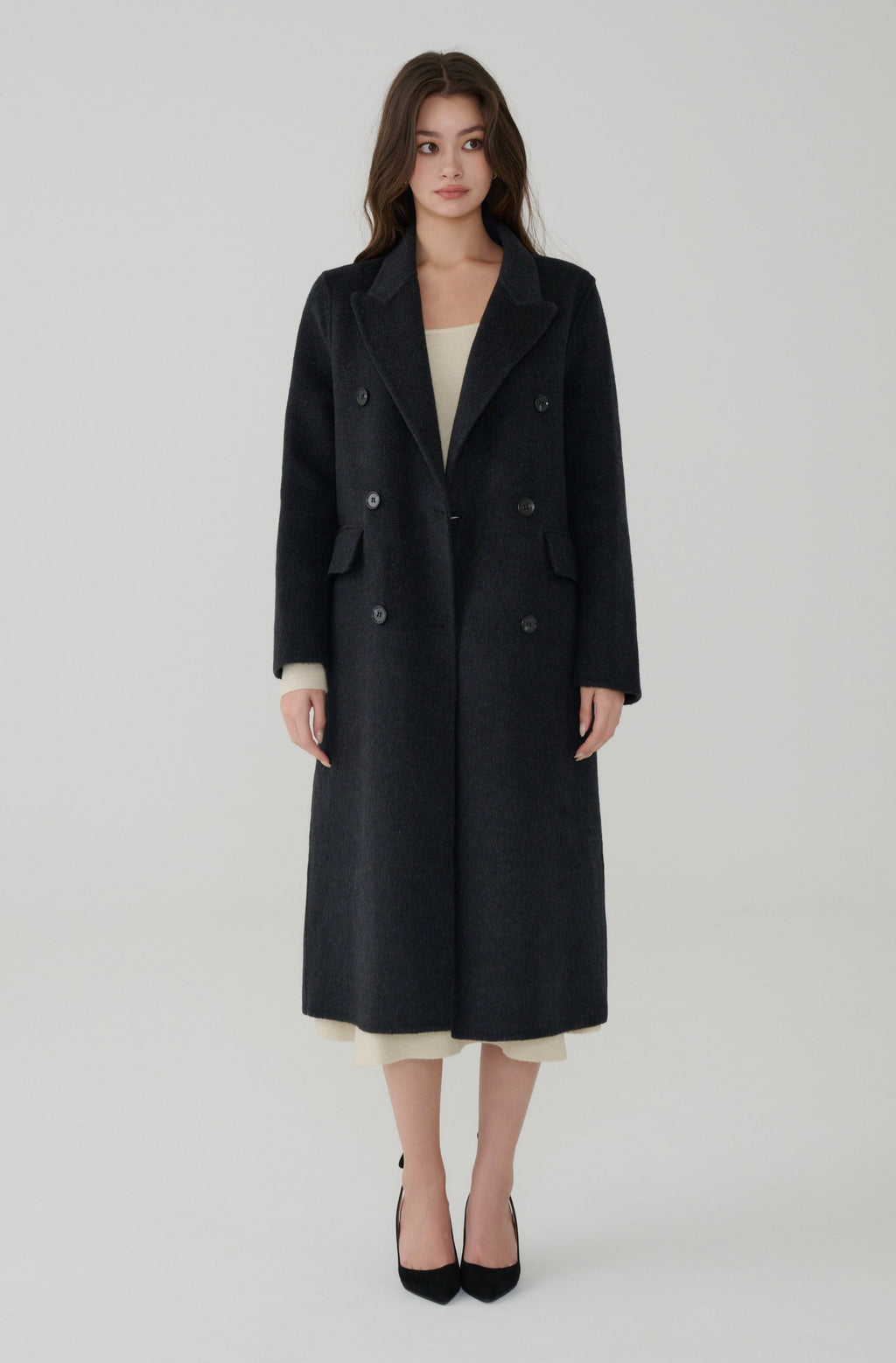 Black Heritage Wool Coat