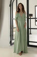 Team bride wrap maxi dress