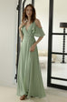 Team bride wrap maxi dress