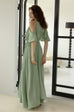 Team bride wrap maxi dress