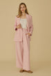Élune double breasted blazer in pink