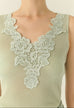 Éliane lace trimmed knit set