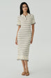 Raffles garden stripes knit dress