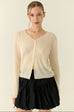 Lightweight v-neck knit cardigan