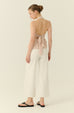 Petite pomme polka dot halter in beige