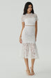 Dream land two ways lace dress in white