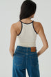 Sporty and chic bra top in beige