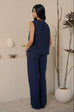 Confidence in you linen set in blue