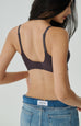 Invisible supportive bra in dark grey