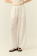 Chantal drawstring linen pants