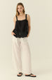 Chantal drawstring linen pants