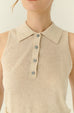 Golden hour knit top in beige