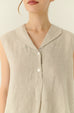 The riviera linen sleeveless set