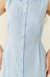 Élune classic maxi shirt dress in blue