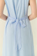 Élune classic maxi shirt dress in blue